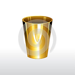 Golden glass illustration.