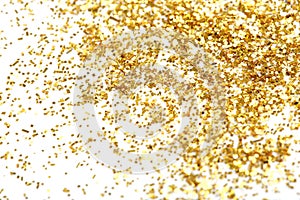 Golden glitter