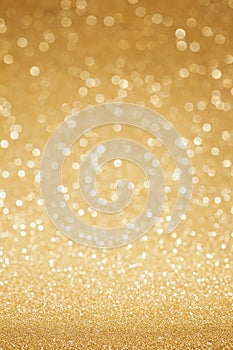 Golden glitter abstract background