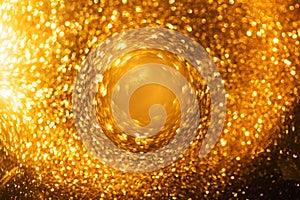 Golden glitter background