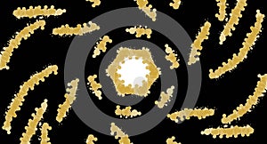 Golden glitter design background vectors