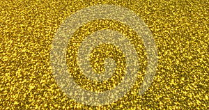 Golden glitter dust background for festival, party, event. Gold glamur texture Loop 4k animation.