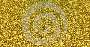 Golden glitter dust background for festival, party, event. Gold glamur texture Loop 4k animation.