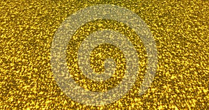 Golden glitter dust background for festival, party, event. Gold glamur texture Loop animation