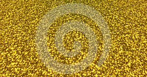 Golden glitter dust background for festival, party, event. Gold glamur texture Loop animation