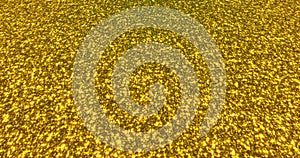 Golden glitter dust background for festival, party, event. Gold glamur texture Loop animation