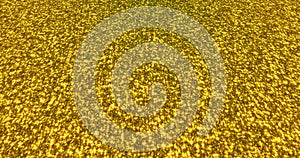 Golden glitter dust background for festival, party, event. Gold glamur texture Loop animation