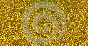 Golden glitter dust background for festival, party, event. Gold glamur texture Loop animation