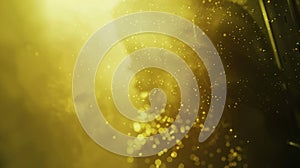 Golden Glitter Dust Background, Festive Holiday Celebration Backdrop, Abstract Texture