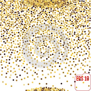 Golden glitter frame background