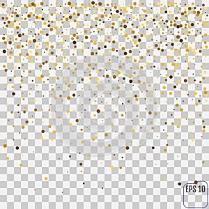 Golden glitter frame background.