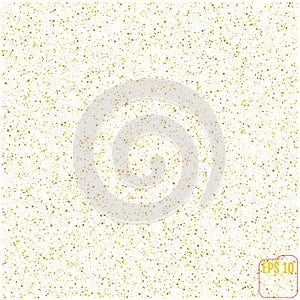 Golden glitter frame background. vector illustration