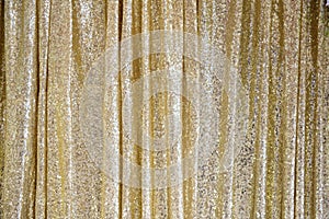 The golden glittering curtain