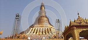 Golden Global Pagoda in Maharashtra, India