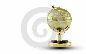 Golden Globe isolated on white background