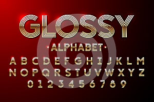 Golden Glossy font