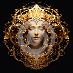 Golden Goddess: A Radiant Vision of Opulence and Glamour