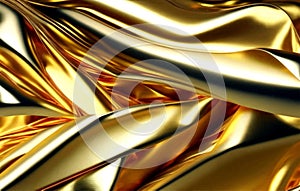 Golden gold yellow mesh gradient.Foil metal texture banner wallpaper background