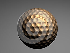 Golden Golf Ball