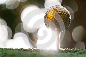 Golden golf ball is the world`s biggest sport