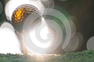 Golden golf ball is the world`s biggest sport