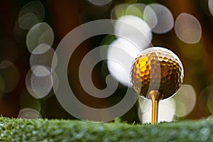 Golden golf ball is the world`s biggest sport