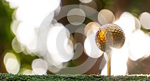 Golden golf ball is the world`s biggest sport