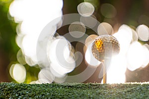 Golden golf ball is the world`s biggest sport