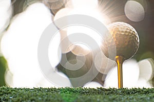 Golden golf ball is the world`s biggest sport