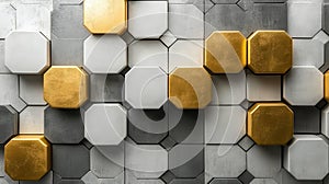 Abstract Geometric Tile Pattern