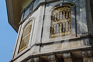 Golden grillwork of the Topkapi Palace