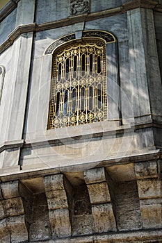 Golden grillwork of the Topkapi Palace