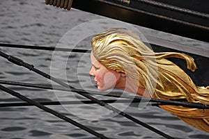 Golden hairs figurehead