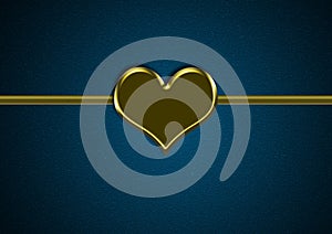Golden heart photo