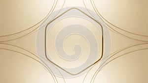 Golden hexagonal pattern