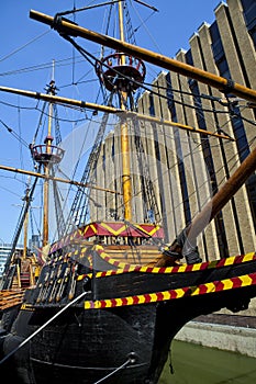 The Golden Hind Galleon Ship in London