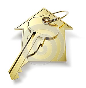 Golden home key