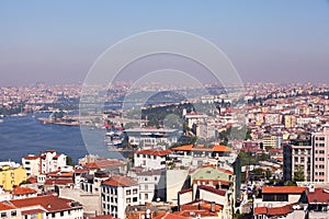 The Golden Horn, Istanbul and Ataturk Bridge