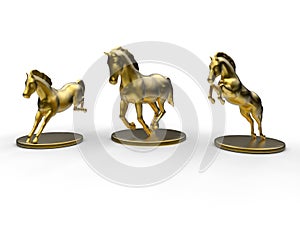 Golden horse statuette / awards