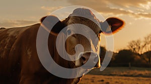 Golden Hour Cow: National Geographic\'s Agfa Vista Shot