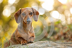 A Golden Hour Dachshund Portrait