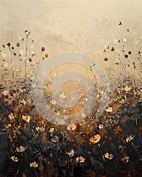 Golden Hour: A Furry, Haunting Depiction of Field Flowers in the