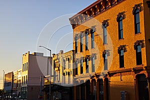 Golden Hour on Historic Downtown Muncie Street