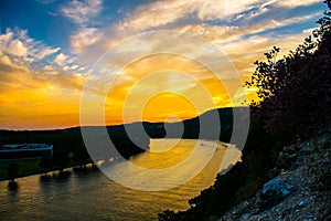 Golden Hour at Lake Travis West of 360 Bridge