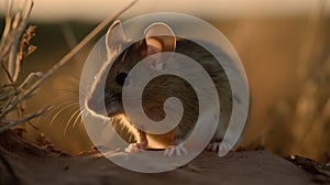 Golden Hour Mouse: National Geographic Shot On Agfa Vista