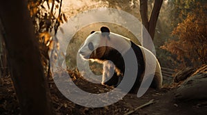 Golden Hour Panda: National Geographic\'s Agfa Vista Shot