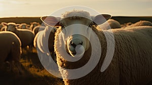 Golden Hour Sheep: National Geographic\'s Stunning Agfa Vista Shot