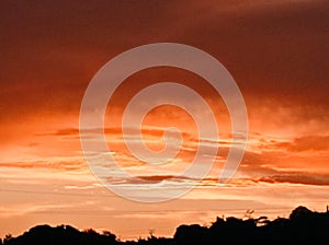 Golden hour sunset venezuela azafran photo