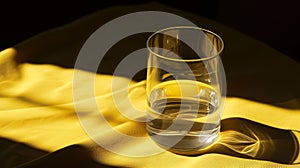 Golden Hour Water Glass Aesthetics