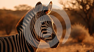 Golden Hour Zebra: National Geographic\'s Agfa Vista Shot